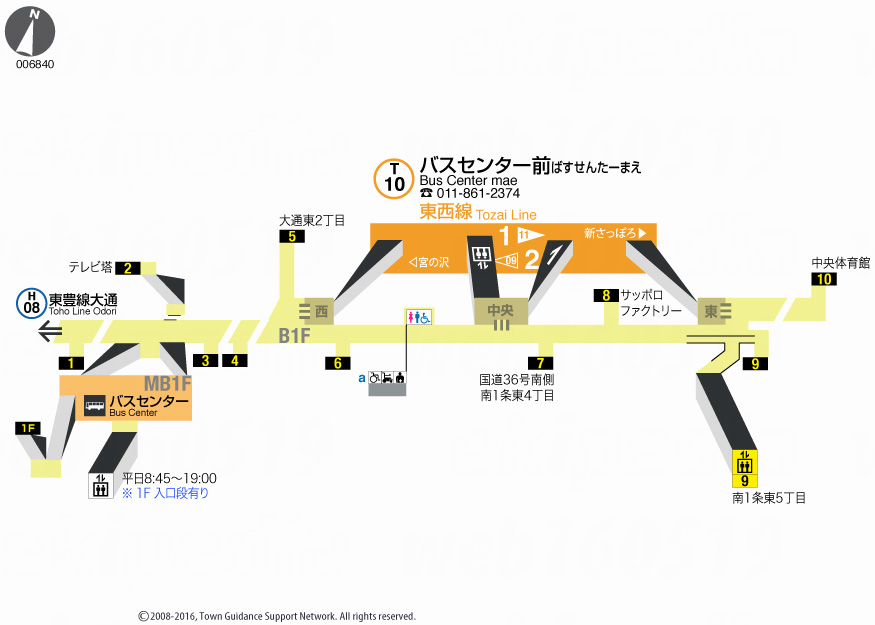 えきペディアMAPバスセンター前