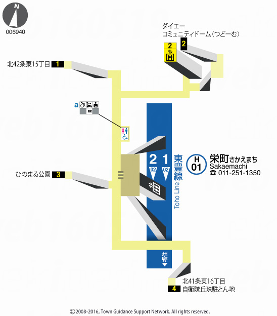 えきペディアMAP栄町