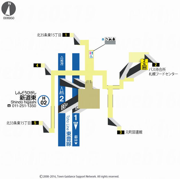 えきペディアMAP新道東