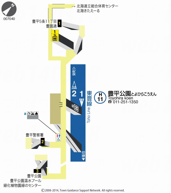 えきペディアMAP豊平公園