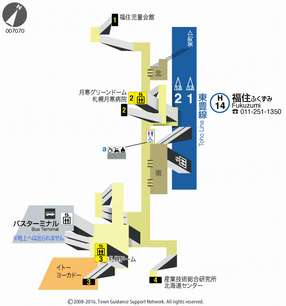 えきペディアMAP福住