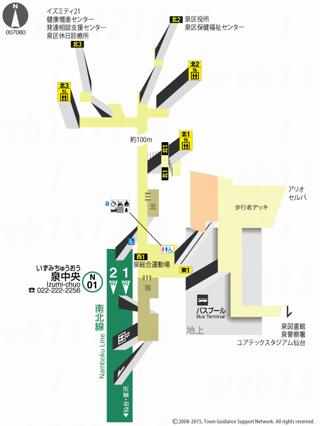 えきペディアMAP泉中央