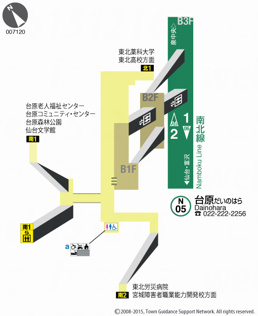 えきペディアMAP台原