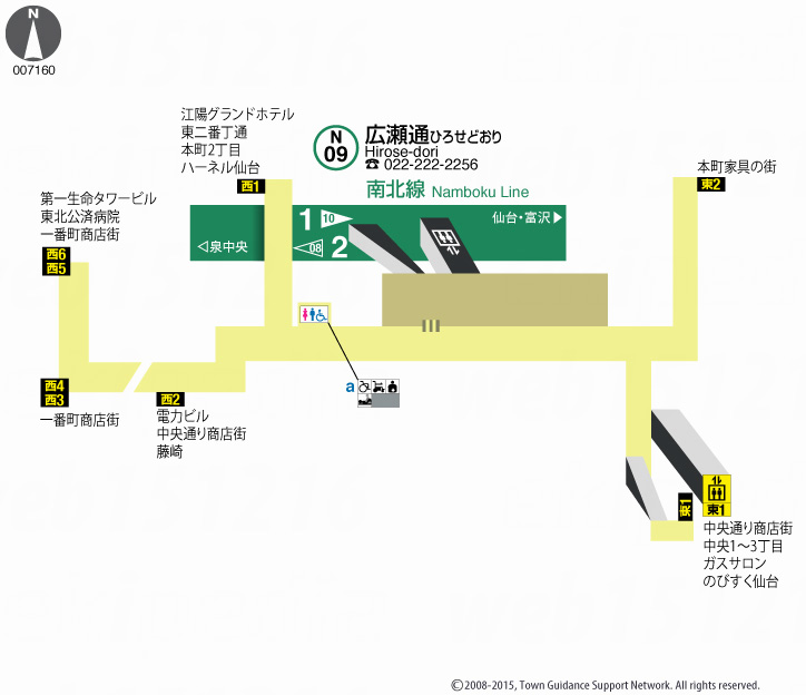 えきペディアMAP広瀬通