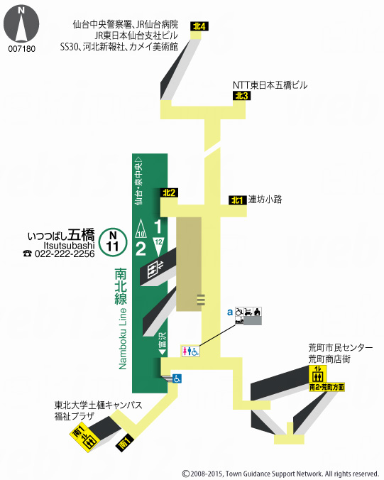 えきペディアMAP五橋