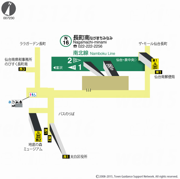 えきペディアMAP長町南