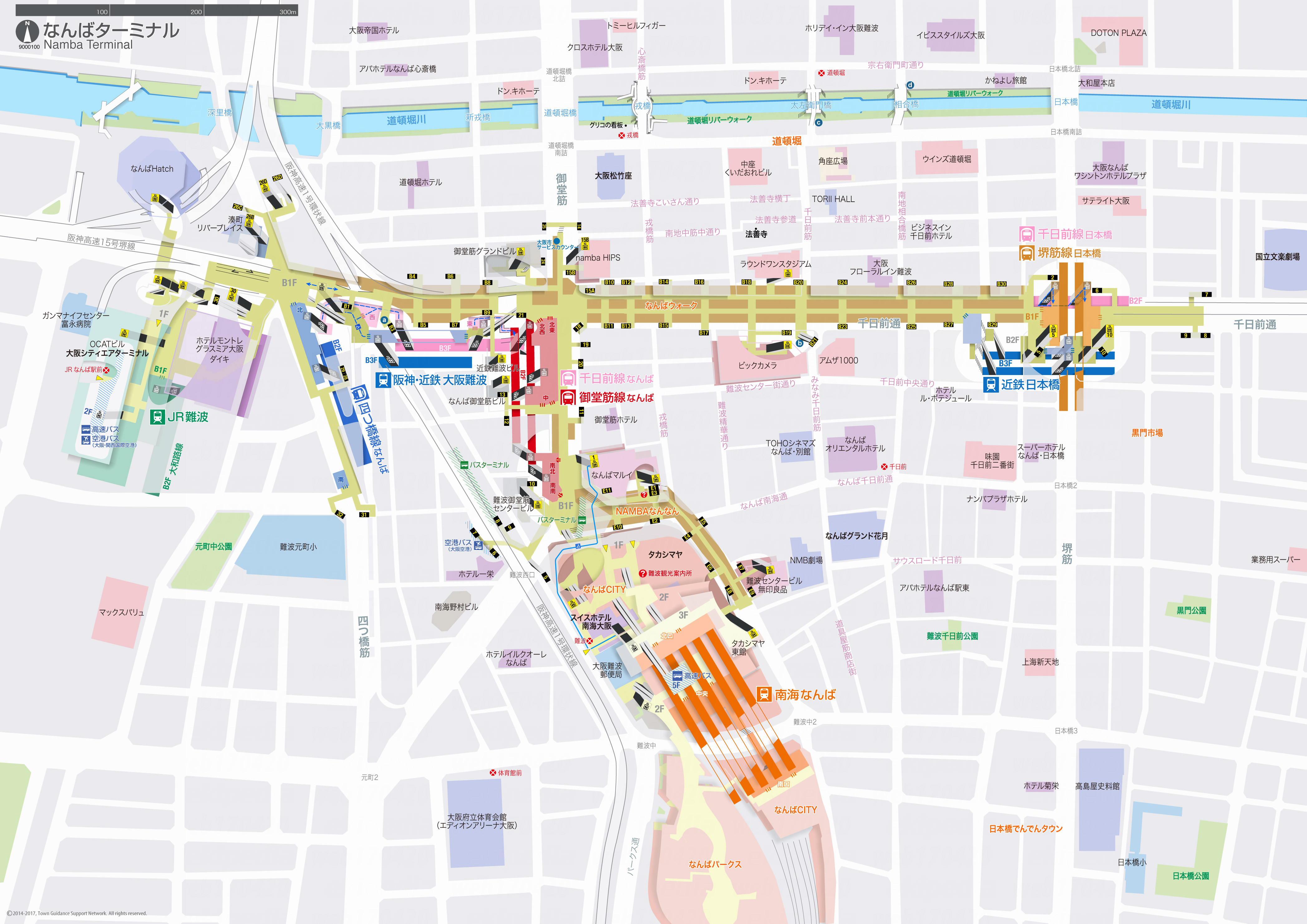 えきペディアMAPなんば