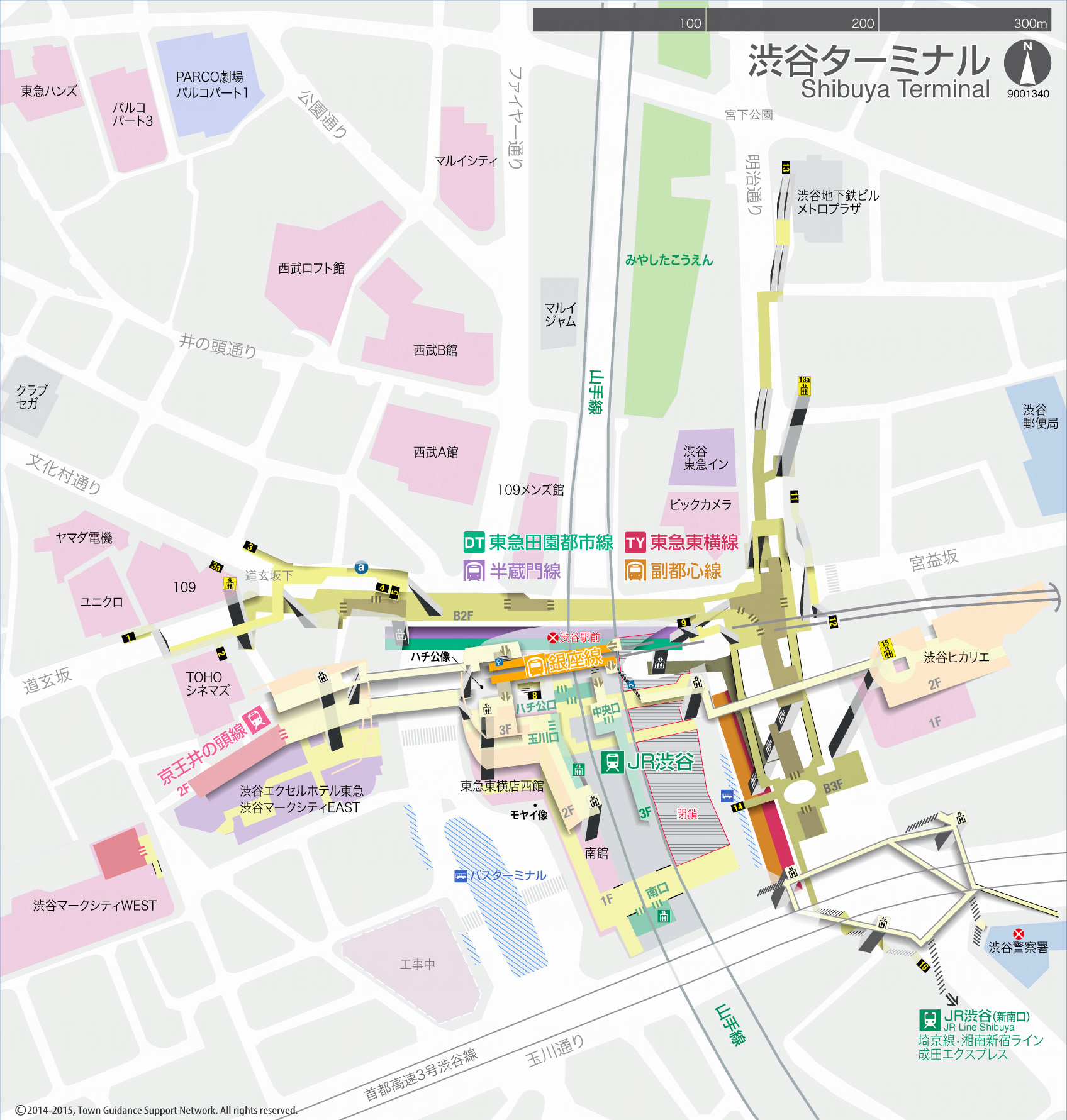 えきペディアMAP渋谷