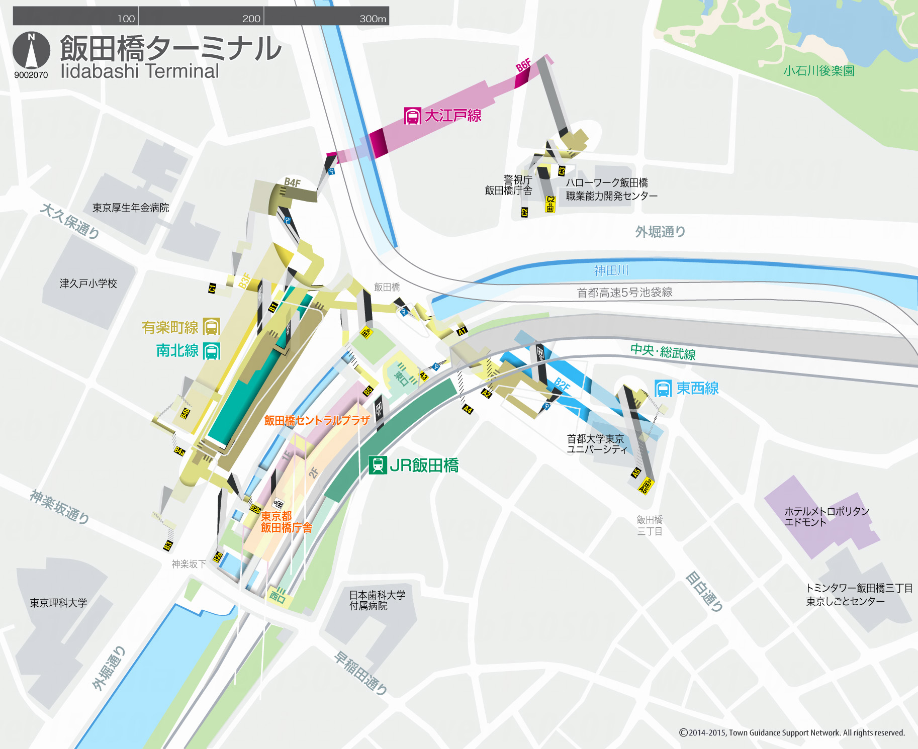 えきペディアMAP飯田橋