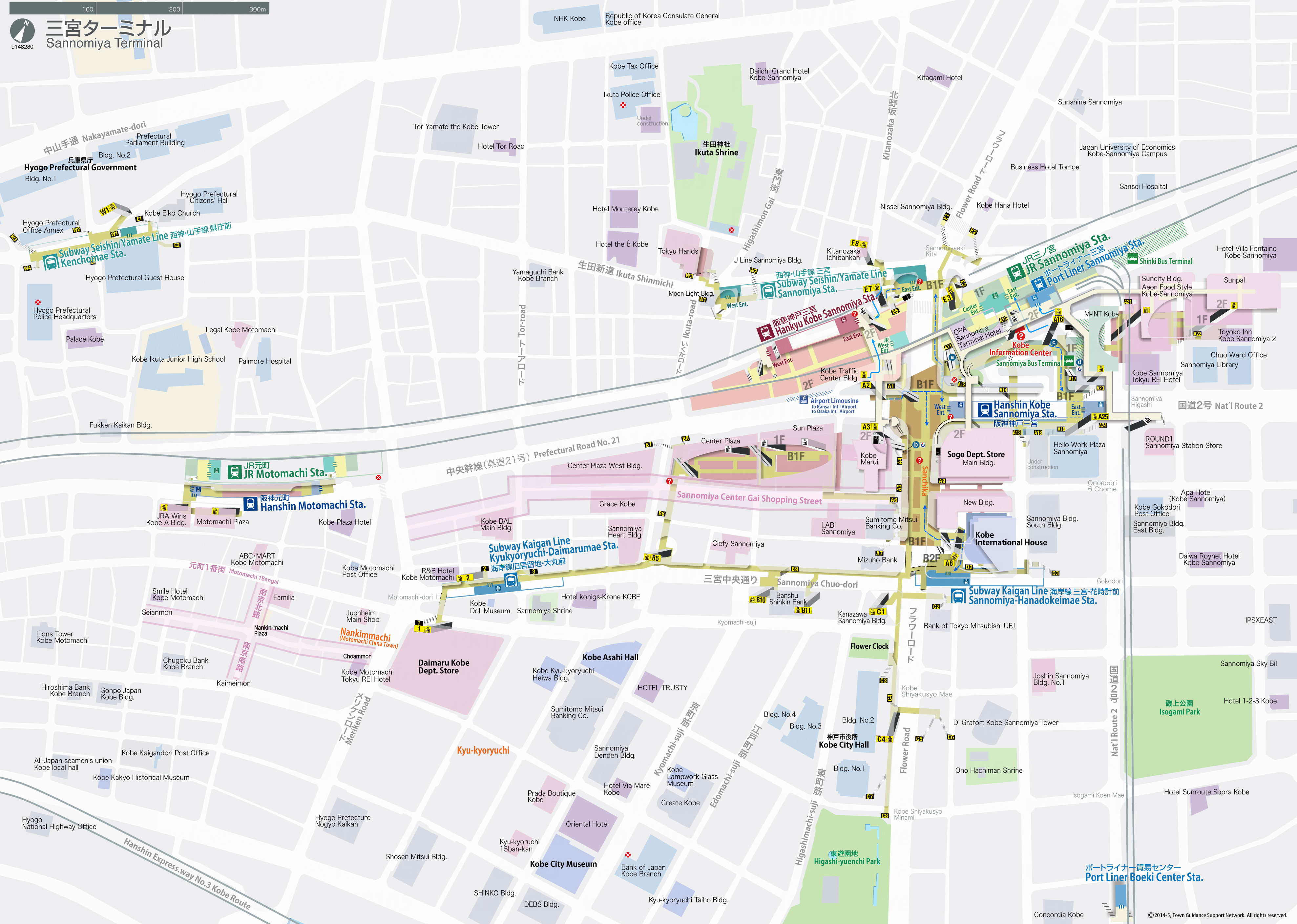 えきペディアMAP三宮・花時計前